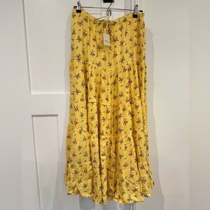 Maxi skirt floral print